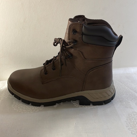 BRAHMA Men's Work Boots Brown with Black Trim Size 12 - Picture 4 of 8